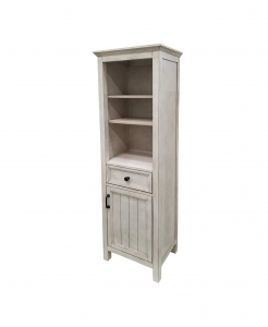 Hiland Antique White Linen Cabinet – Closeout