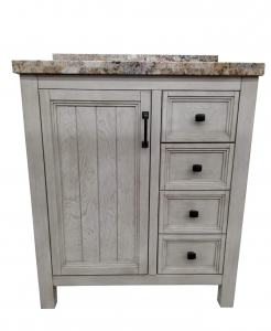 Hiland Antique White Vanity – Closeout