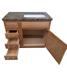 Honey Oak Vanity – Closeout