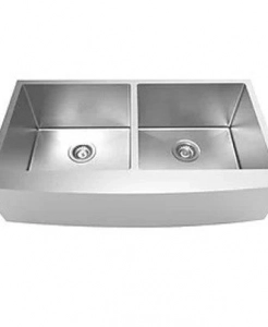 Stainless Steel Farmhouse Kitchen Sink – Double – 36 in.