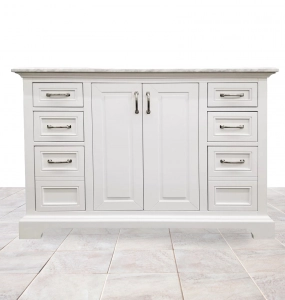 Iconic White Vanity & Top Combo  – Closeout