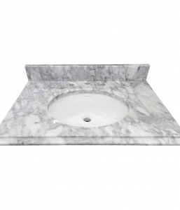 Italian Cararra Marble Oval Vanity Top