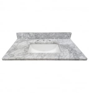 Italian Cararra Marble Square Vanity Top