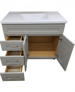 Jamestown Limestone Deluxe Vanity – Closeout (25% Off!)