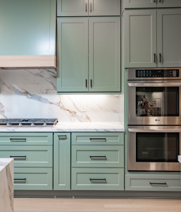 Katella Jade Green Kitchen Cabinets