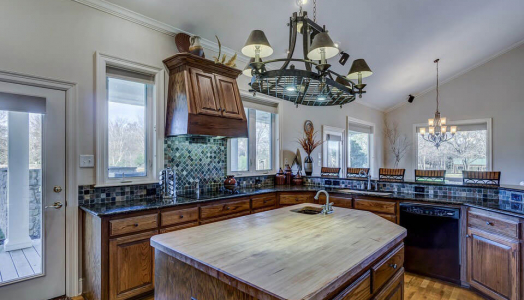 kitchen island view