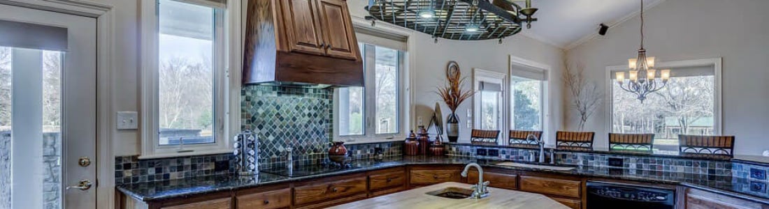 kitchen island view