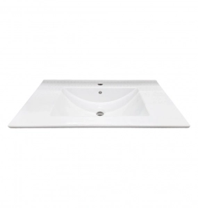 Kyra White Ceramic Vanity Top