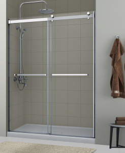 Lagoon 5/16″ Frameless Double Roller Door – Closeout