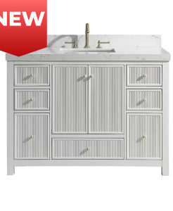 Latta White Vanity & Top Combo