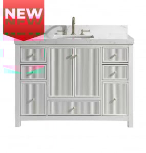 Latta White Vanity & Top Combo