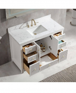 Latta White Vanity & Top Combo