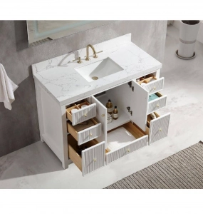 Latta White Vanity & Top Combo – Closeout