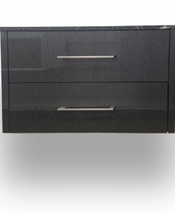 Linear Black Wall Hung Vanity – Closeout