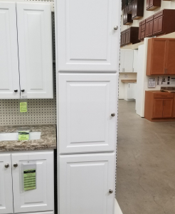 Richmond Satin White Linen Cabinet – Closeout