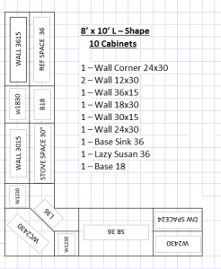 Sterling Silver Kitchen Cabinets (2-3 Week Lead Time)