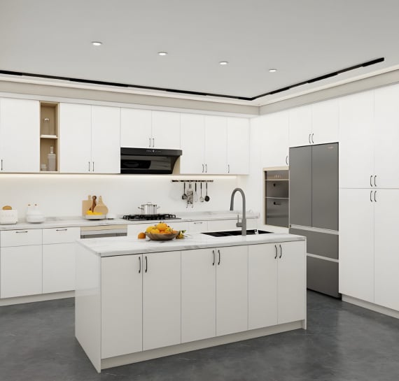 LUMINA WHITE KITCHEN CABINETS (2-3 WEEK LEAD TIME)