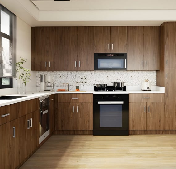 LUMINA LIGHT WALNUT KITCHEN CABINETS (2-3 WEEK LEAD TIME)
