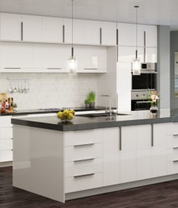 Madeline Gloss White Kitchen Cabinets – Special Order (3-4 Week Lead Time)