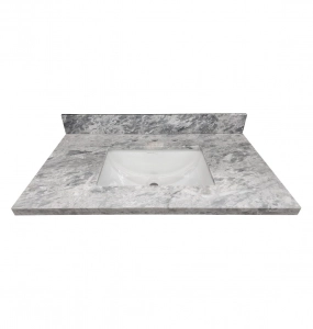 Masarati Gray Marble Vanity Top – Closeout