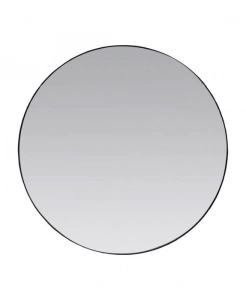 Mesa Circle Framed Mirror – Matt Black