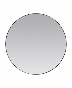 Mesa Circle Framed Mirror – Matt Black