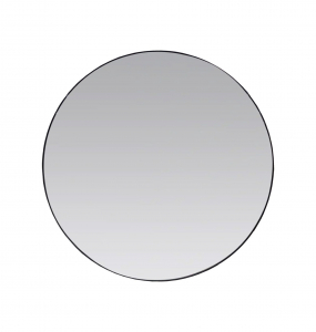 Mesa Circle Framed Mirror – Matt Black