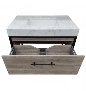 Tulum Oak Vanity & Top Combo