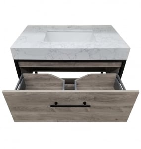 Tulum Oak Vanity & Top Combo