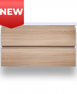 Modern Timber Wall Hung Vanity & Top Combo