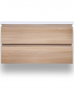 Modern Timber Wall Hung Vanity & Top Combo