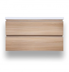 Modern Timber Wall Hung Vanity & Top Combo