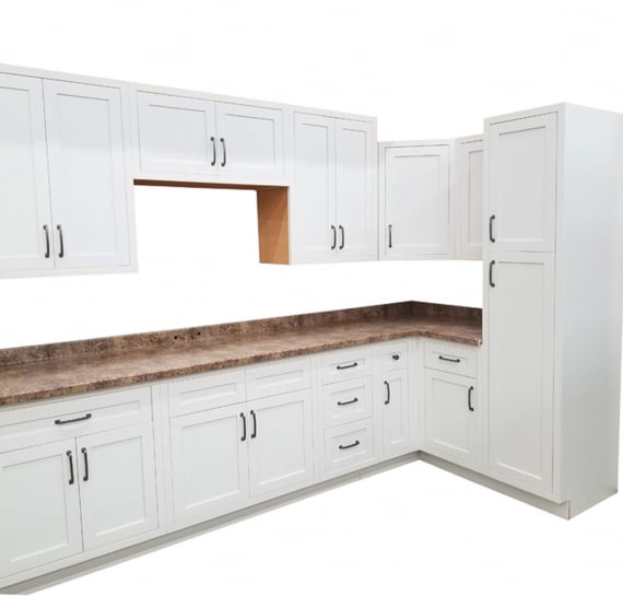 Moderna Shaker White Kitchen Cabinets