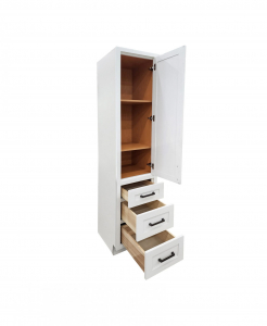 Moderna Shaker White Linen Cabinet