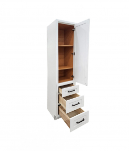 Moderna Shaker White Linen Cabinet