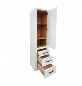 Moderna Shaker White Linen Cabinet