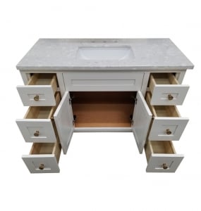 Moderna Shaker White Vanity