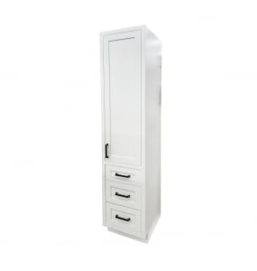 Moderna Shaker White Linen Cabinet