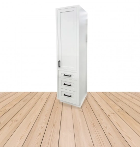 Moderna Shaker White Linen Cabinet