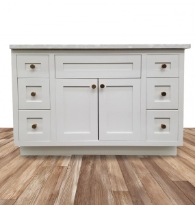 Moderna Shaker White Vanity