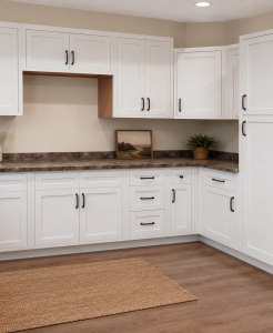 Moderna Shaker White Kitchen Cabinets