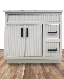 Morgan Beaded White Vanity