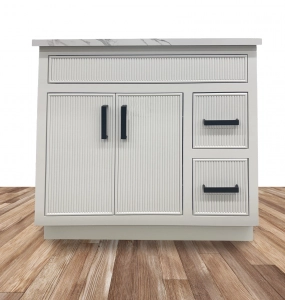 Morgan Beaded White Vanity