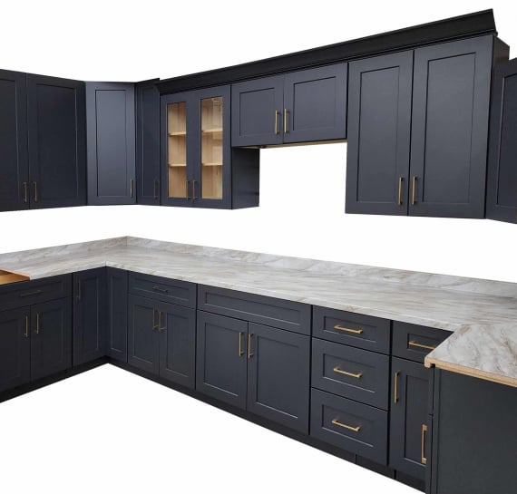 Murdoc Gray Kitchen Cabinets