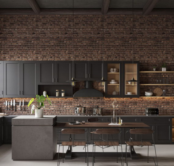 Murdoc Gray Kitchen Cabinets (3 Week Lead Time)