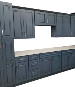 Mystique Blue Kitchen Cabinets