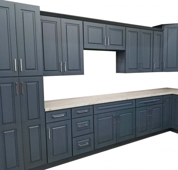 Mystique Blue Kitchen Cabinets