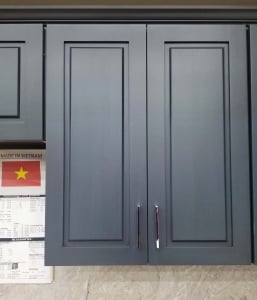 Mystique Blue Kitchen Cabinets