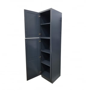 Mystique Blue Linen Cabinet