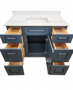Mystique Blue Vanity on Legs – Closeout
